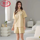 Langsha Pyjamas de luxe léger pour femmes en shorts de coton d'été Shorts simples Coton décontracté style pour les vêtements à la maison