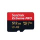 SanDisk 512GB TF (MicroSD) memory card A2 4K V30 U3 C10 ultra-fast mobile memory card reading speed 200MB/s writing speed 140MB/s