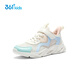 361 zapatos para niños, zapatillas para correr para niños, calzado para niños ligero de malla grande y transpirable para niñas, zapatos deportivos, blanco 38