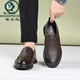 Zapatos para hombres de carpintería de carpintería 2025 Nuevo verano de cuero transpirable Negocio casual de hombres Gran tamaño Hollow Hugar zapatos de cuero Black Hollow Hollow 17152 38 Tamaño normal Tamaño normal