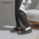 
Aokang slippers men's summer indoor home bathroom bathing, anti-slip anti-odor eva shit-soft sandals, Navy blue 44-45 [suitable for 43-44]