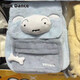 Crayon Shin-shirt 2024 new A Crayon Shin-shirt plush backpack for women large capacity new cute casual backpack class school bag small white and blue backpack-T37