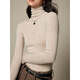 ROMON knitted sweater women's German Yangtze tulle trunk 100% cardigan seamless base shirt 2025 spring and autumn fashion sweater Huami XL /170-130Jin[Jin equals 0.5 kg]-175-140Jin[Jin equals 0.5 kg]