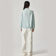 Snow Lotus (SNOW LOTUS) Cashmere Sweater Women's Pure Cashmere Half Turtle Collar Loose Cable Sweater Autumn and Winter 2025 New Knitted Sweater Women's Sky Blue W424 L 110