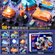 Dad Guard DADDY GUARD Children's Toys Science Experiment 4-6 Boys 8-12 Birthday Gifts 10 Years 9 Boys 7-13 Years Elementary School Students Beginners - Science and Education Electronic Building Blocks - Small Set
