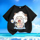 
Crying Lazy Sheep Summer New Printed Men and Women Small and Medium Children Short Sleeve T-shirt Pure Cotton Round Neck Casual Trend-SL Pink-KX698 Lazy 150 [Suggested height 140-150 cm]