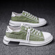 Renben (RENBEN) canvas shoes men's Korean style trendy versatile casual sports shoes men's cloth shoes 2024 new spring breathable trendy shoes W-1 green 43