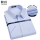 Yager Herren-Baumwolle Kurzarm Shirt Sommer Neue Pendlerin im mittleren Altersgeschäftsformat No-Eisen-Hemd weiß-Solid Color-6611-Short-Ärmel 38 100-120jin [Jin entspricht 0,5 kg]