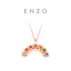 Chow Tai Fook ENZO Rainbow Series 18K Gold Tourmaline Diamond Colorful Treasure Necklace EZV8012 Birthday Gift 40cm