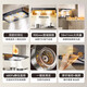 Oppein Range Hood European Range Hood Maison 18 Volume d'air Volume grand aspiration à petite taille Capuche intelligente Hood Efficacité énergétique de premier niveau Plotte de fumée SET SP673 [HOOD SEUX]
