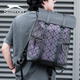 Slazenger/Slazenger Fashion Trendy PU versatile travel bag backpack for men and women diamond black
