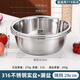 Shantou Lincun German quality extra thick 316 stainless steel basin and basin drain basket vegetable basin egg beating kitchen household 24CM solid basin drain basin 316L steel extra thick and durable