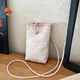 Lekali new Chinese style mini mobile phone bag for women 2025 autumn new fashion embroidered small square bag simple and versatile crossbody bag pink national style mobile phone bag