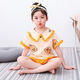 Modal Children's Pyjamas Girls Sommer kurzärmelig dünner Anzug Cartoon süße Prinzessin Baby mittelgroße Kinder Klimaanlegendes Hauskleidung 5012 Kleine gelbe Ente Durchschnitts Größe 12# Empfohlene Höhe 115-125 cm
