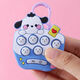 Drücken Sie und drücken Sie die Lebet Ghost Mouse Keychain Children's Mini Handheld Game Machine, um Spielzeugstudentin Bleistift Cartoon Ghost Mouse-1 Pack zu entpacken