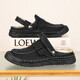 Sandalen Herren trendy Outdoor Sports Kleidung Bag-Toe Casual Schuhe Pantoffeln 2025 Neuer Sommer atmungsaktiver Männer Beachschuhe braun [Mikrofaserleder A673] 48