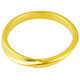 Beijing Gold Trading Center Co., Ltd. Ancient Gold Solid Möbius Ring as a Mid-Autumn and Valentine's Day Gift for My Girlfriend and Wife 2025 #15 (approximately 3.15g)