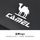 Camel (CAMEL) stove water-repellent down jacket for men and women 90% velvet hooded jacket C35CW1L0028 Phantom Black M