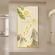 LED灯画九鱼图玄关装饰画2024新款高端入户对门挂画走廊过道壁画 九鱼山峻A款 （包安装）100*200 LED灯画（智能直插28