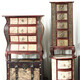 Oligo Collection - European retro home wooden box cabinet storage storage box decorative ornament photography props Deep purple 60104-12801 Single piece/set