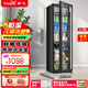 Xinfei (Frestec) Ice Bar Refrigerator Fresh Cabinet European Constant Temperature Red Wine Cabinet Hotel Home Living Room Refrigerator Mini Small Single Door Office Fresh Keep Display Sample Tea Beverage Cabinet 178 Liter Black Liner Refrigeration + Micro Freezing + With Light + Lock