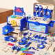 
Fanhua Children 3 to 6 years old toys girls early education 5 repair baby tool box screw screw disassembly set decoration repair boy 8 [Blue] Hippo tool table 82PC + electric drill