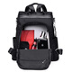 Neue Mode und vielseitige koreanische Stil Trendy Rucksack Anti-Diebstahl Schoolbag Damenbeutel Einfacher Schulbag Großkapazität Mama-Tasche Schwarz kleiner Größe