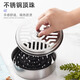 Stainless steel mosquito coil holder mosquito coil box tray ash tray anti-scalding outdoor mosquito coil tray portable 1 deepened mosquito coil tray with cover