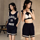 Victoria's Style, poitrine de poitrine Pyjamas pour femmes, Summer Cotton 100 Coton Shorts, Vêtements sans manches décontractés décontractés Cke-W6167 M