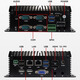 INCEER mini-hôte de contrôle industriel sans ventilateur, ordinateur industriel entièrement fermé, bureau d'affaires intégré, mini ordinateur de bureau pratique, serveur informatique Intel N95 (double réseau) 8G/256G/WIFI à semi-conducteurs