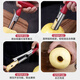 Magic Bean Shenghuo Stainless Steel Apple Cutting Artifact Household Roasted Pear Digging Pear Core Fruit Pear Snow Pear Core Remover Stainless Steel Apple Core Remover Red