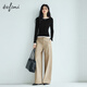 Evely Jiang Xin endorses fashionable and versatile cotton scimitar pants, Laiser slim and versatile commuter women's 2025 autumn new style khaki pre-sale [September 25] post M