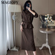 
MAGIOPY international luxury high-end brand temperament black casual fashion suit for women in spring fashionable waist-hugging design niche black two-piece set S (100 Jin [Jin equals 0.5 kg])