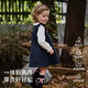 David Bella children's knitted dress girls autumn dress fake two-piece dress baby girl children's clothing