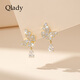 Qlady butterfly ear clip women without pierced ears light luxury high-end niche autumn and winter earrings 2025 new hot style earrings
