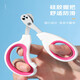 Bei Chuzhong Cat Nail Clippers Pet Dog Nail Clippers Cat Supplies Kitten Special Trimmer Nail Cutting Artifact Round Hole Model Universal Stainless Steel Pink White for Cats and Dogs No Splits 0 Cuts Precise Trimming to Prevent Cuts