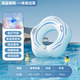 Outer color swimming ring adult press inflatable swimming ring thickened PVC simple ins style inflatable swimming ring children's floating ring armpit ring Huayang 80 laps sea blue coconut 80-120 Jin Jin equals 0.5 kg