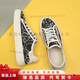 KLWPPS canvas shoes for men 2025 new breathable fashion trends for men with lazy casual shoes black 38