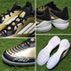 阿迪达斯 （adidas）儿童足球鞋梅西黑金款F50 LEAGUE MESSI TF碎钉防滑耐磨 梅西F50黑金款 IG9277 36