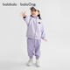 Balabala balaone children's suit boys and girls long sleeves 2025 new autumn college style comfortable purple tone 00377 100