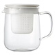 MUJI heat-resistant glass teapot, high temperature resistance, large capacity, tea water separation, thickening, supports cabinet inspection, small pot 670ML, heat-resistant glass