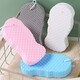 Zigman bath towel, sponge blue + pink / 2 pieces for adults, babies and children, strong mud and back rub for bathing