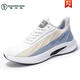 Pecker Spring and Summer Men's Chaussures Soft Sole Sole-En-amélioration Chaussures de sport 2025 Nouvelle Anti-odor tissé volant et chaussures en maille respirante Chaussures décontractées pour hommes 9901 Gray 43