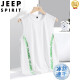 JEEP SPIRIT ice silk vest men's summer quick dry cut sleeve mesh sleeveless T-shirt large size men's loose hurdle sports top HMT-TX6627 black L