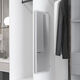Chudian wardrobe mirror with contact lens inside push and pull full length mirror hidden folding and retracting hidden fitting mirror Explosion-proof 12035 quicksand silver Three-section silent track No