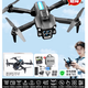 Modèle de drone Aircraft Photographie aérienne à haute définition Remote commande Aircraft Toys's Toys Small entrée de gamme Hélicoptère Mini Aircraft avec transmission en temps réel à grand écran + Retour automatique GPS + levage et évitement des obstacles + Lights de vol de nuit Deluxe 4 pour fournir 1 alimentation [5 plage de puissance en total 30 000 mètres]