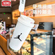 膳魔师（THERMOS）潮牌篮球保温杯学生手拎便携不锈钢大容量吸管水杯新款男女高颜值 HST1518詹姆斯+配挂绳 陶瓷覆层