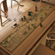LuodaBAN (LUODABAN) Thousand Miles of Jiangshan Table Flag Tea Table New Chinese-style Zen Tea Table Padding Cloth Absorbent Tea Table Table Cloth Long Strip Huxi Caotang Picture-NC-12044 30*160cm [odorless]