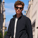 Mr. Cloth Fashion Simple Jacket Men's 2025 Autumn and Winter New Style Casual Solid Color Standing Collar Versatile Multi-Color Jacket PT16786 Piano Black L (175)