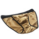 Over 3 pairs of 100 mulberry silk silk underwear men's underwear half thong sexy black L2.2 feet-2.5 feet